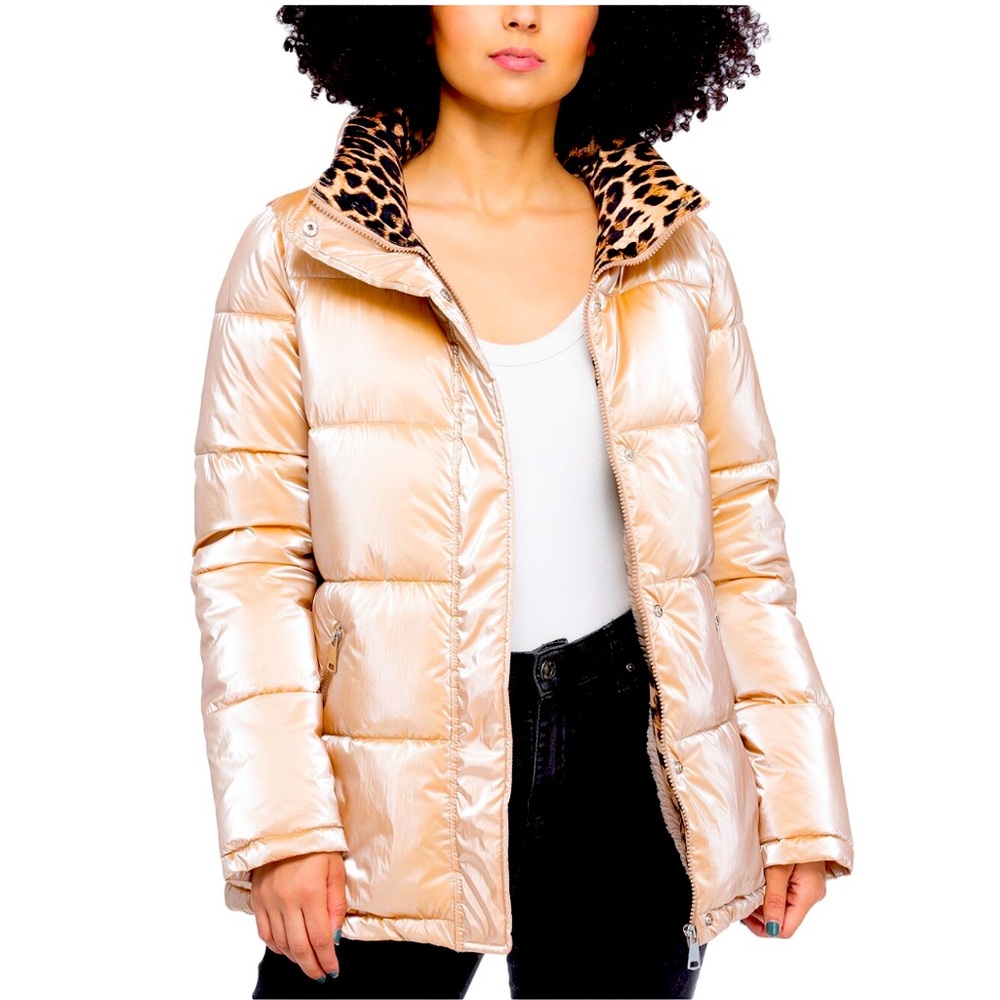 Coalition LA Gold Leopard Jacket